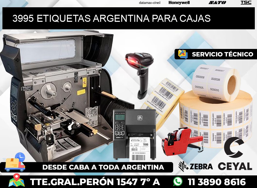 3995 ETIQUETAS ARGENTINA PARA CAJAS