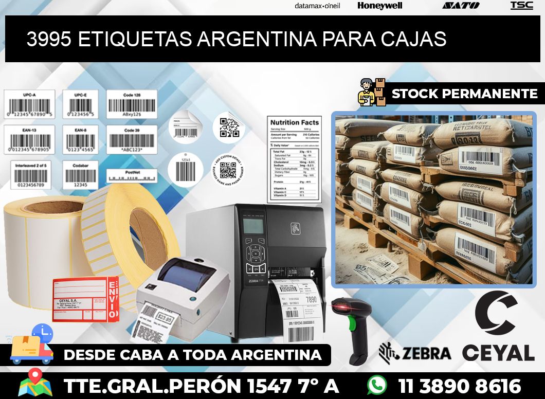 3995 ETIQUETAS ARGENTINA PARA CAJAS