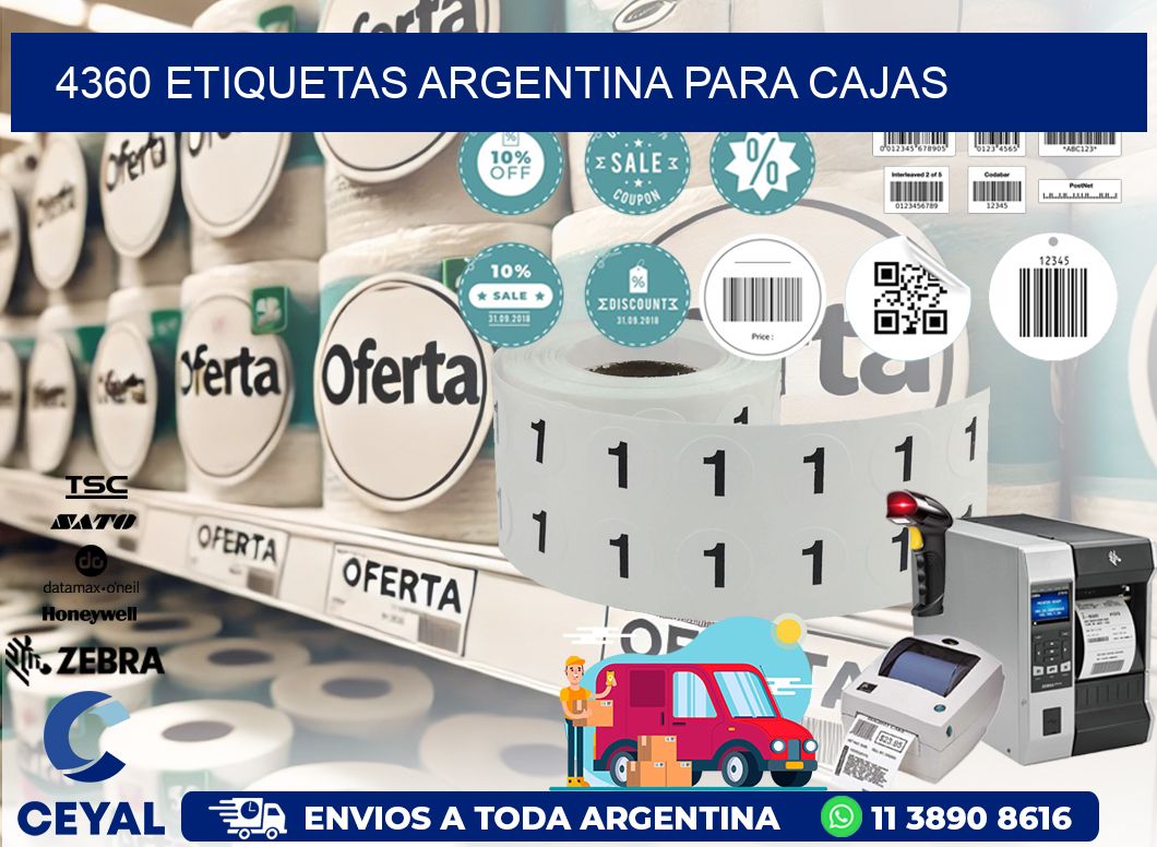 4360 ETIQUETAS ARGENTINA PARA CAJAS