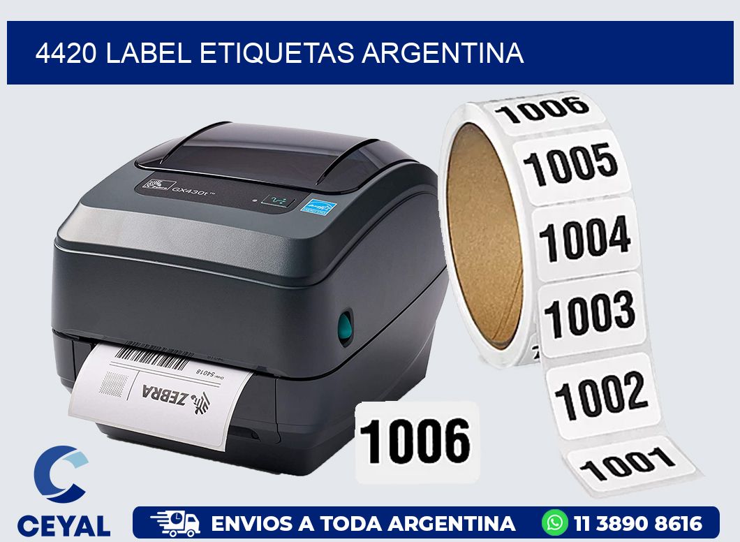 4420 LABEL ETIQUETAS ARGENTINA