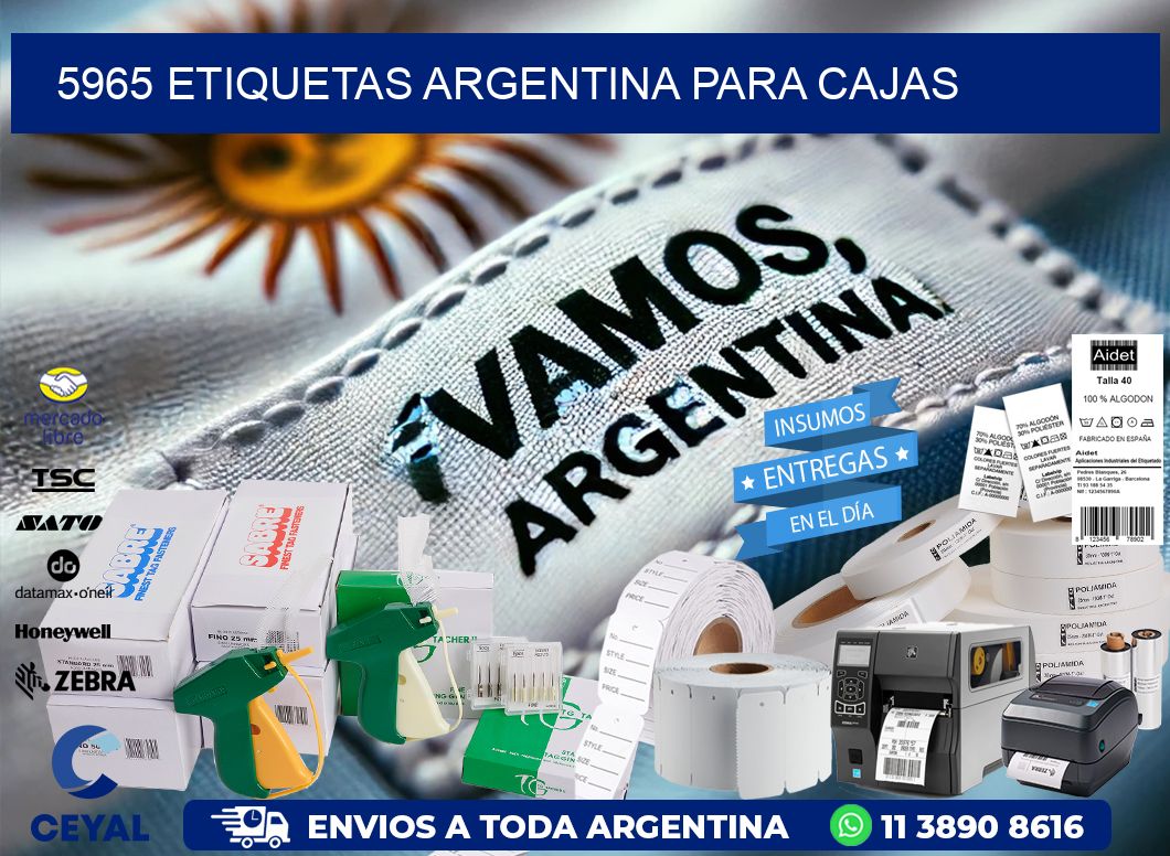 5965 ETIQUETAS ARGENTINA PARA CAJAS