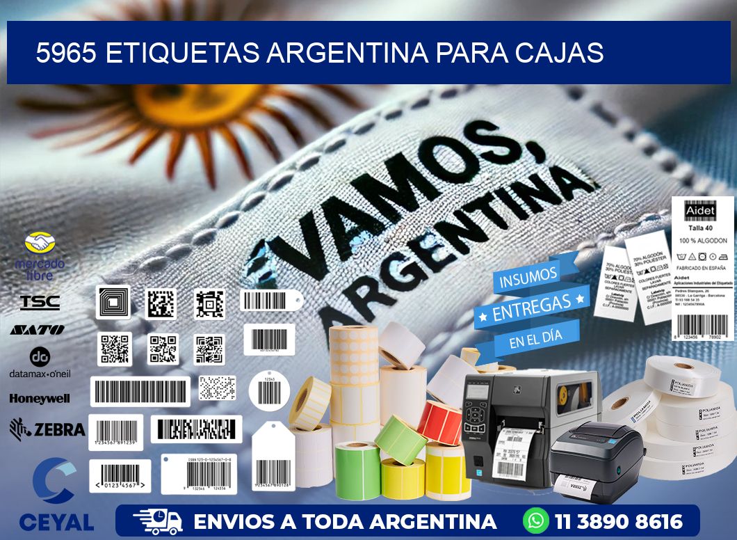 5965 ETIQUETAS ARGENTINA PARA CAJAS