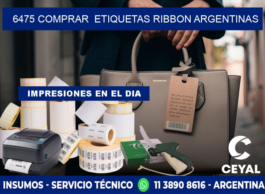 6475 COMPRAR  ETIQUETAS RIBBON ARGENTINAS