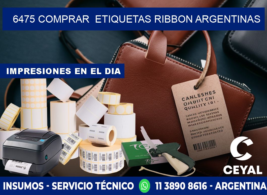 6475 COMPRAR  ETIQUETAS RIBBON ARGENTINAS