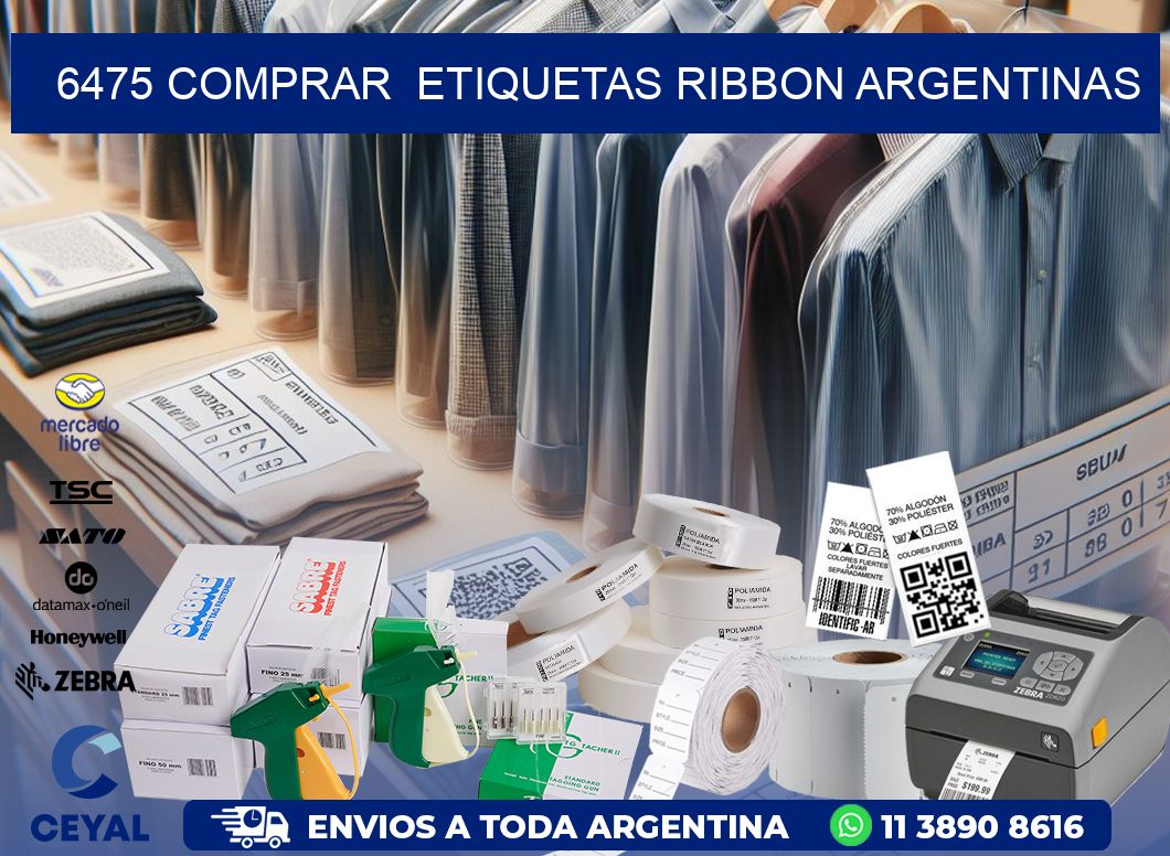 6475 COMPRAR  ETIQUETAS RIBBON ARGENTINAS