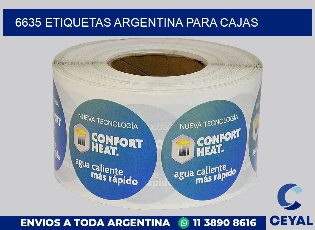 6635 ETIQUETAS ARGENTINA PARA CAJAS