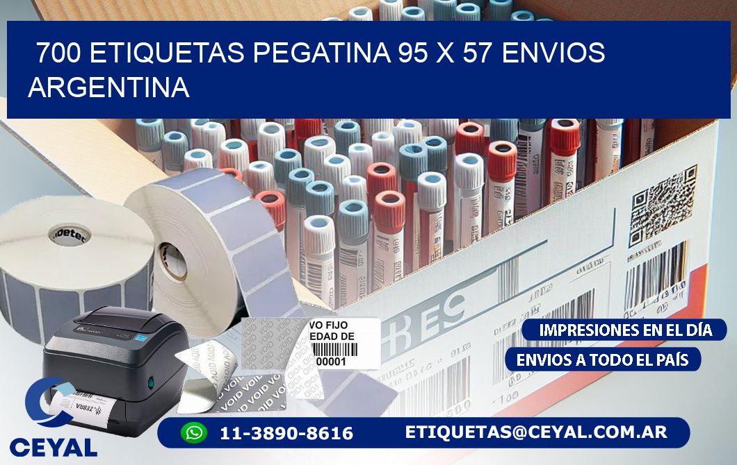 700 ETIQUETAS PEGATINA 95 x 57 ENVIOS ARGENTINA