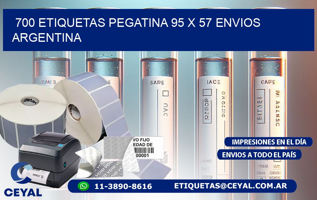 700 ETIQUETAS PEGATINA 95 x 57 ENVIOS ARGENTINA