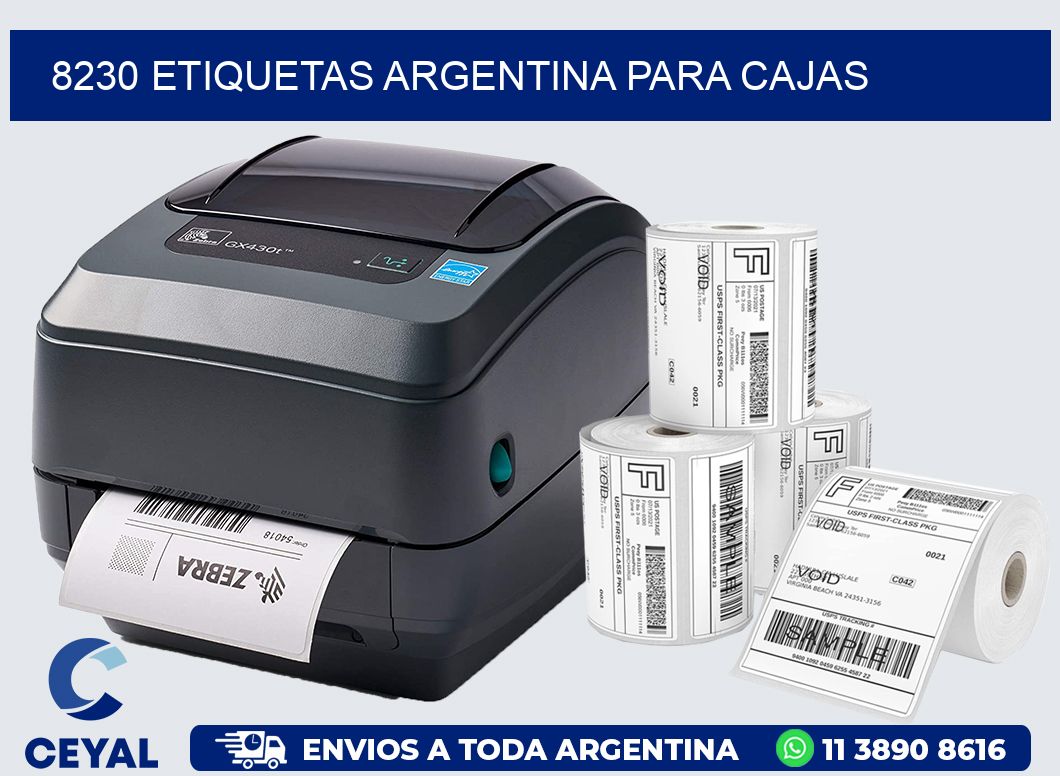 8230 ETIQUETAS ARGENTINA PARA CAJAS