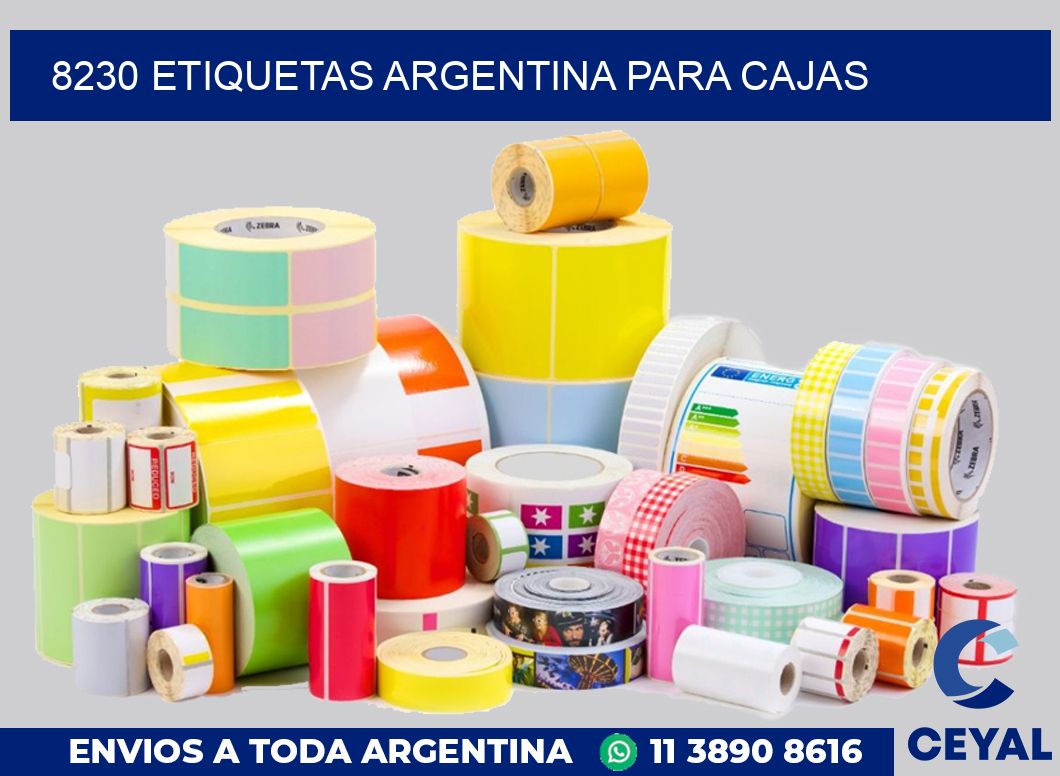 8230 ETIQUETAS ARGENTINA PARA CAJAS