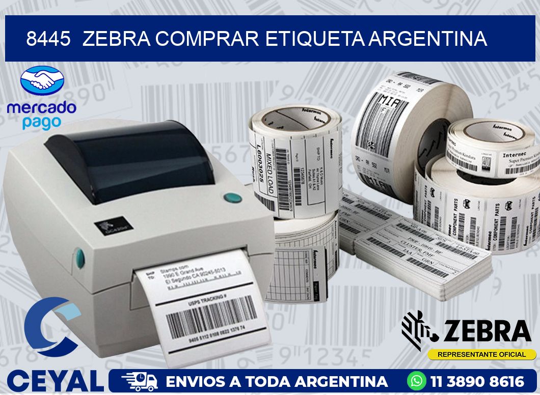 8445  ZEBRA COMPRAR ETIQUETA ARGENTINA