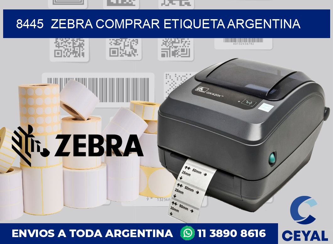 8445  ZEBRA COMPRAR ETIQUETA ARGENTINA