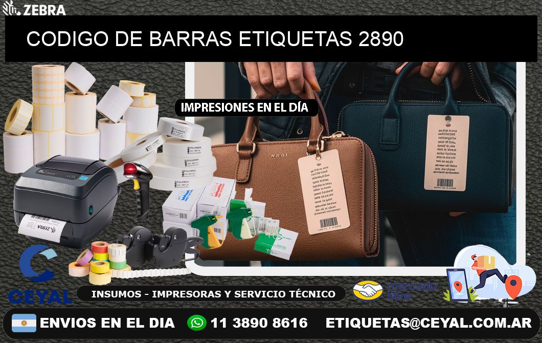 CODIGO DE BARRAS ETIQUETAS 2890