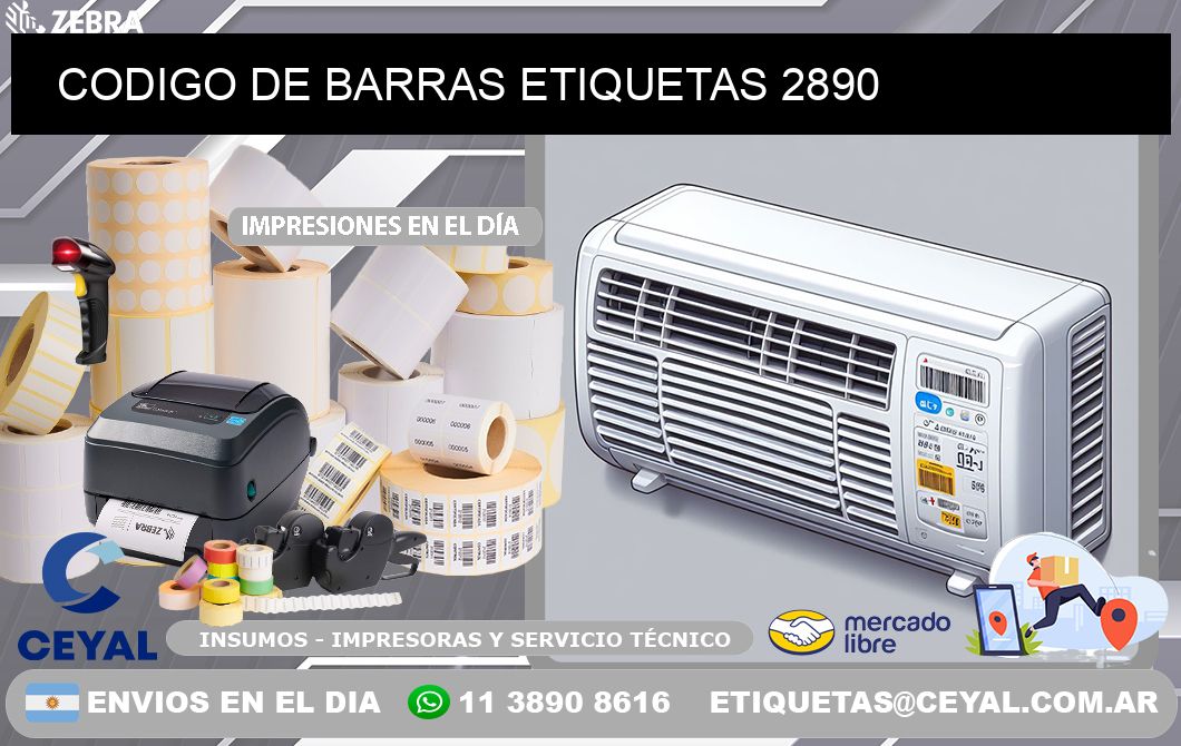 CODIGO DE BARRAS ETIQUETAS 2890