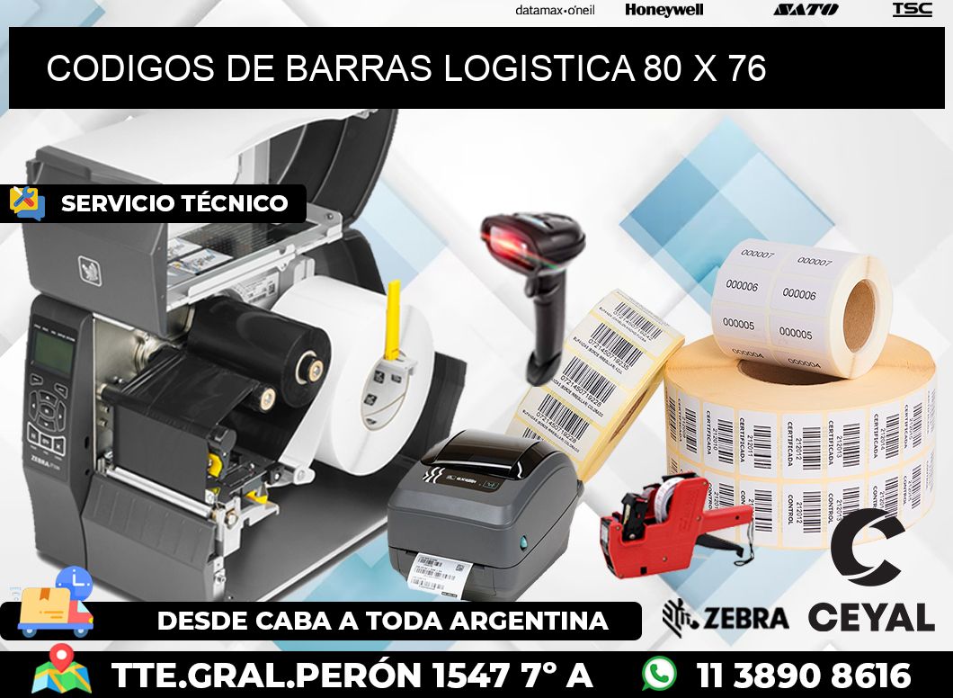 CODIGOS DE BARRAS LOGISTICA 80 x 76