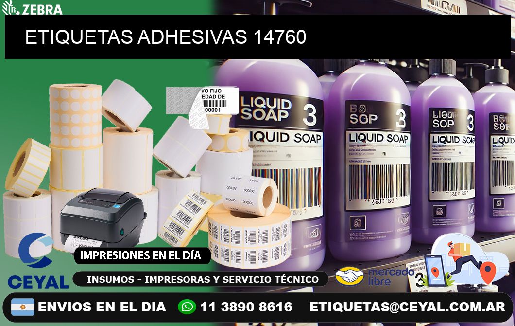 ETIQUETAS ADHESIVAS 14760