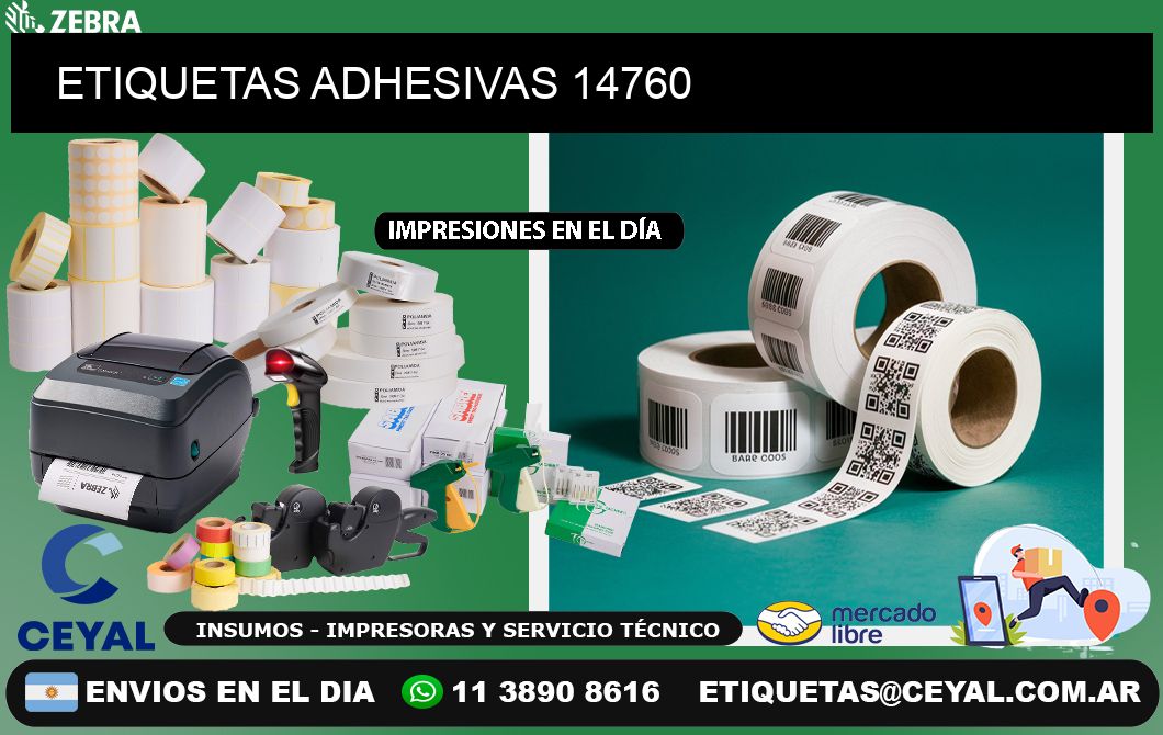 ETIQUETAS ADHESIVAS 14760