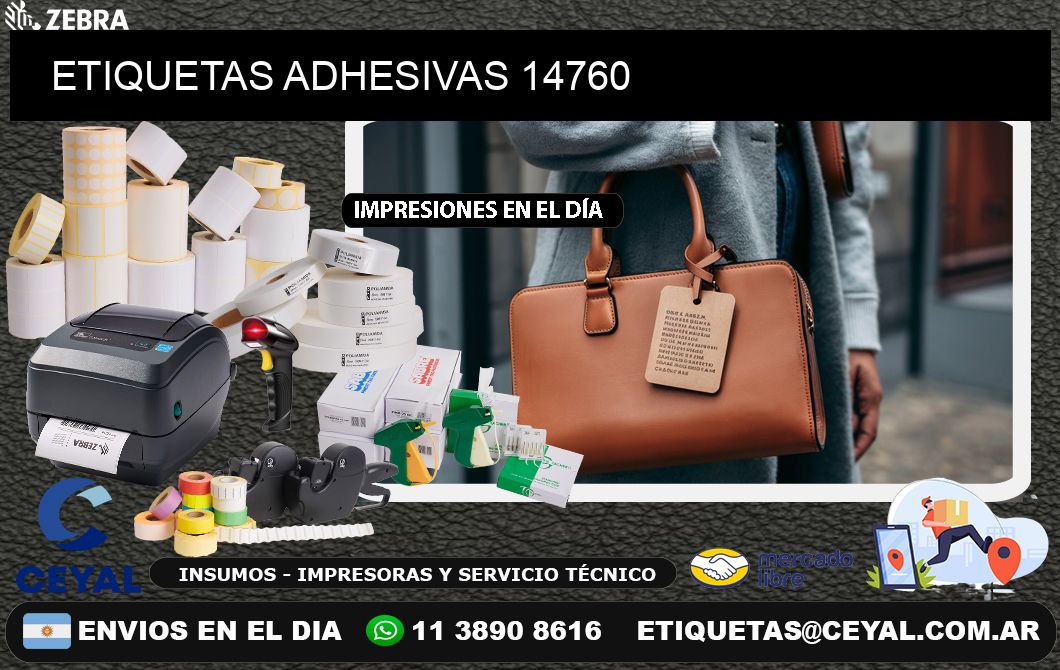 ETIQUETAS ADHESIVAS 14760