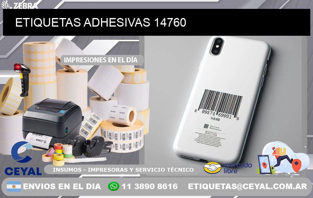 ETIQUETAS ADHESIVAS 14760