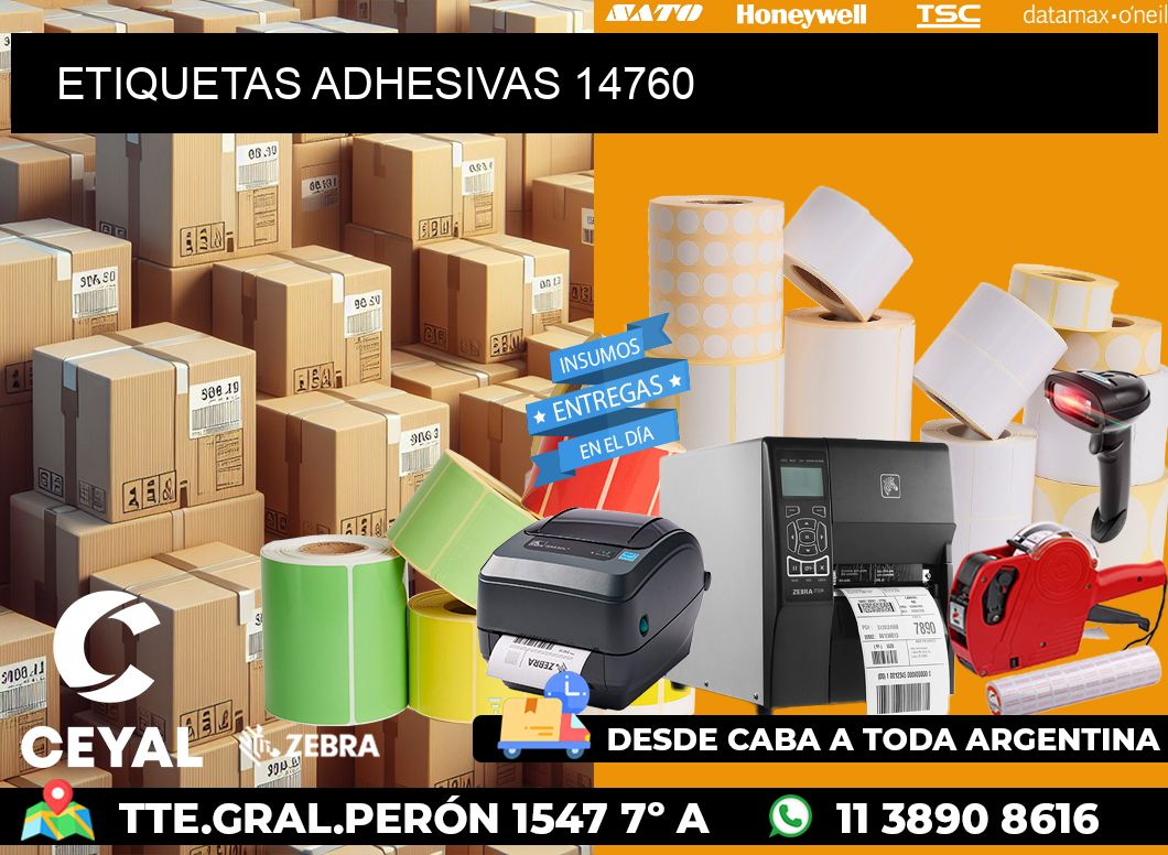 ETIQUETAS ADHESIVAS 14760