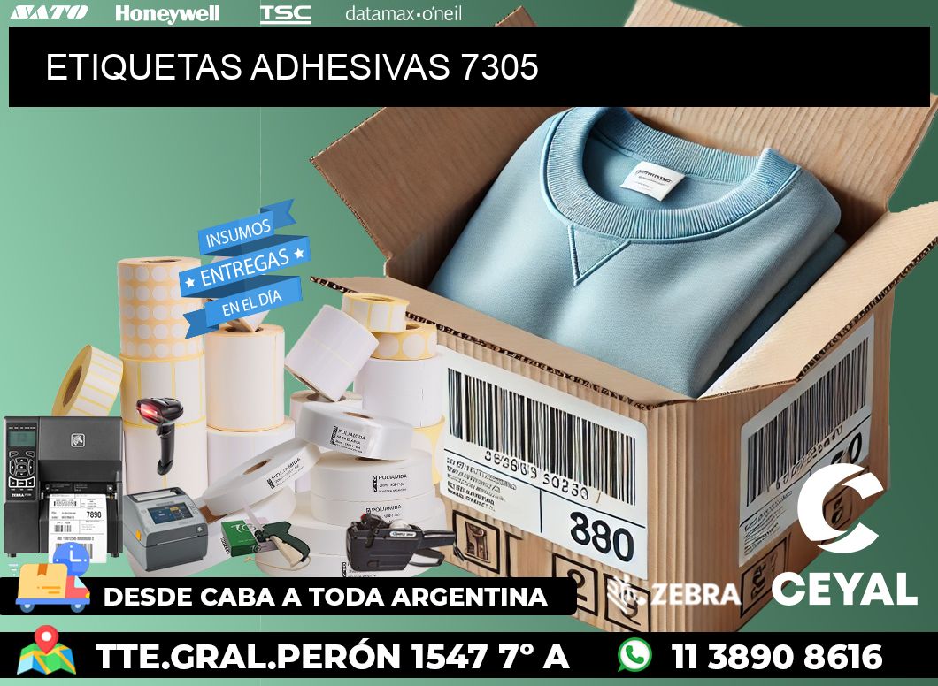 ETIQUETAS ADHESIVAS 7305