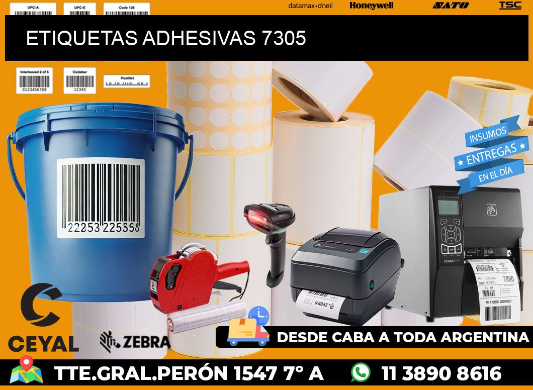 ETIQUETAS ADHESIVAS 7305