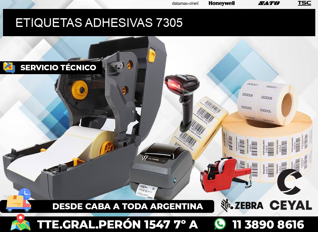 ETIQUETAS ADHESIVAS 7305