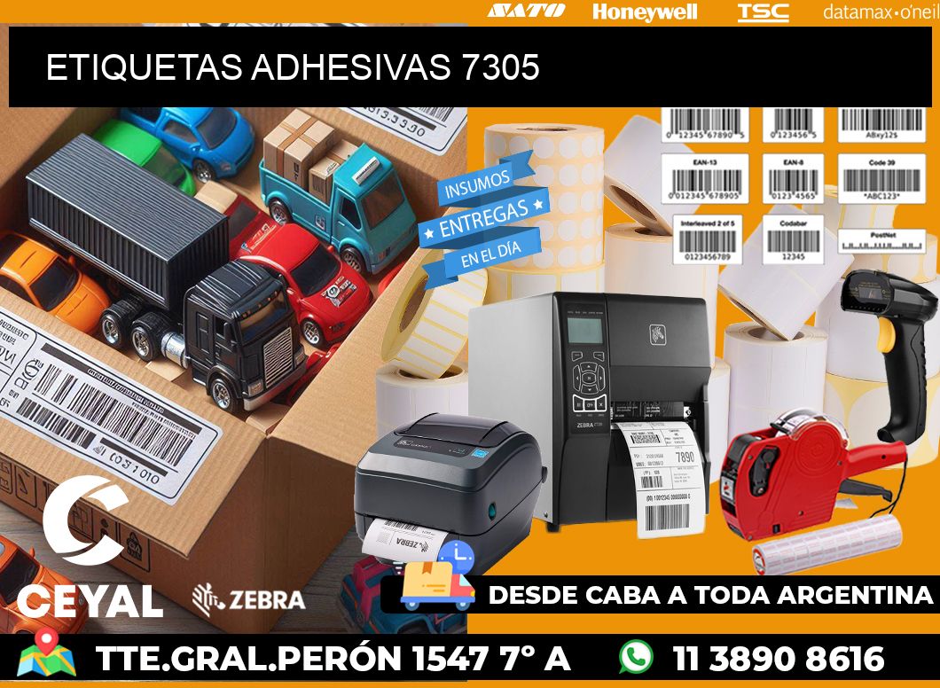 ETIQUETAS ADHESIVAS 7305