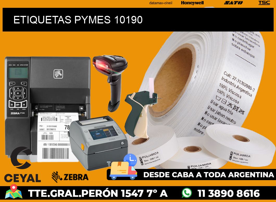 ETIQUETAS PYMES 10190