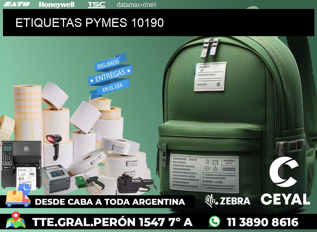 ETIQUETAS PYMES 10190