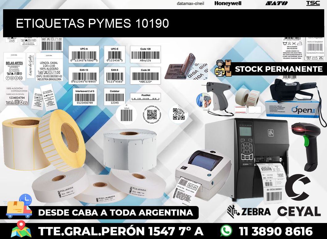 ETIQUETAS PYMES 10190