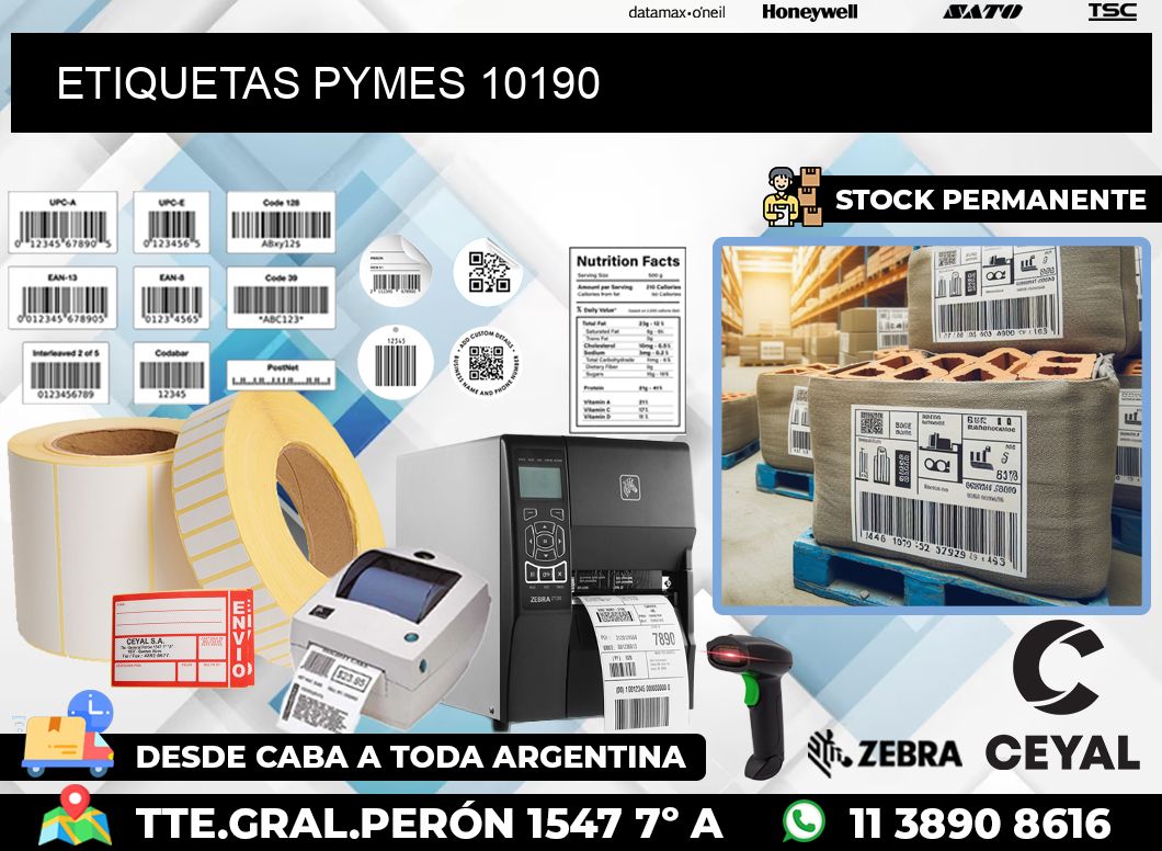 ETIQUETAS PYMES 10190