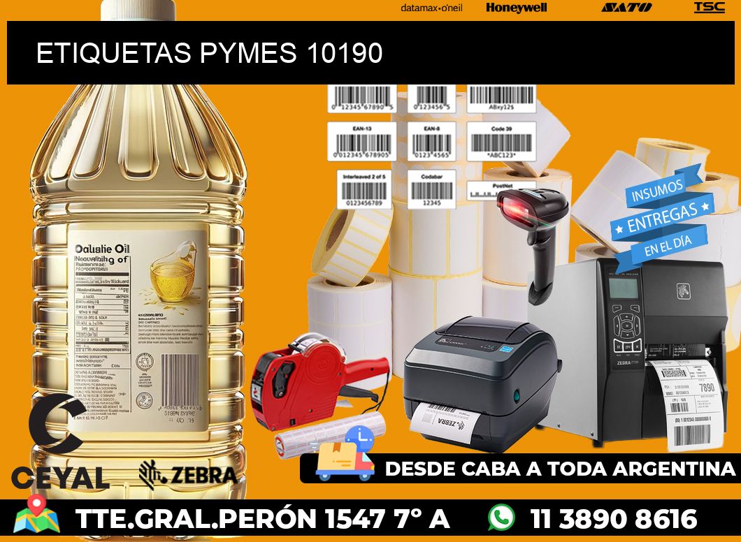 ETIQUETAS PYMES 10190