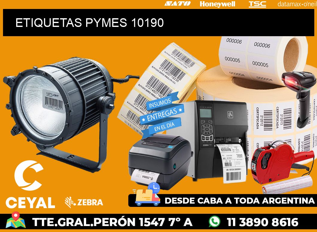 ETIQUETAS PYMES 10190