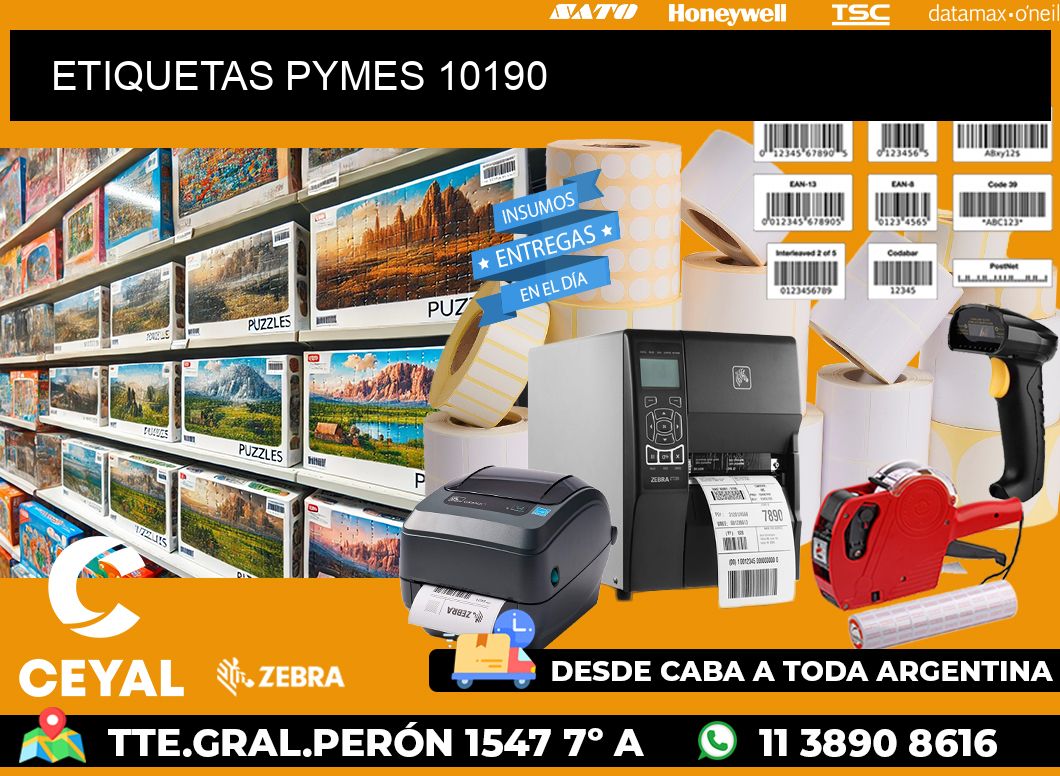 ETIQUETAS PYMES 10190