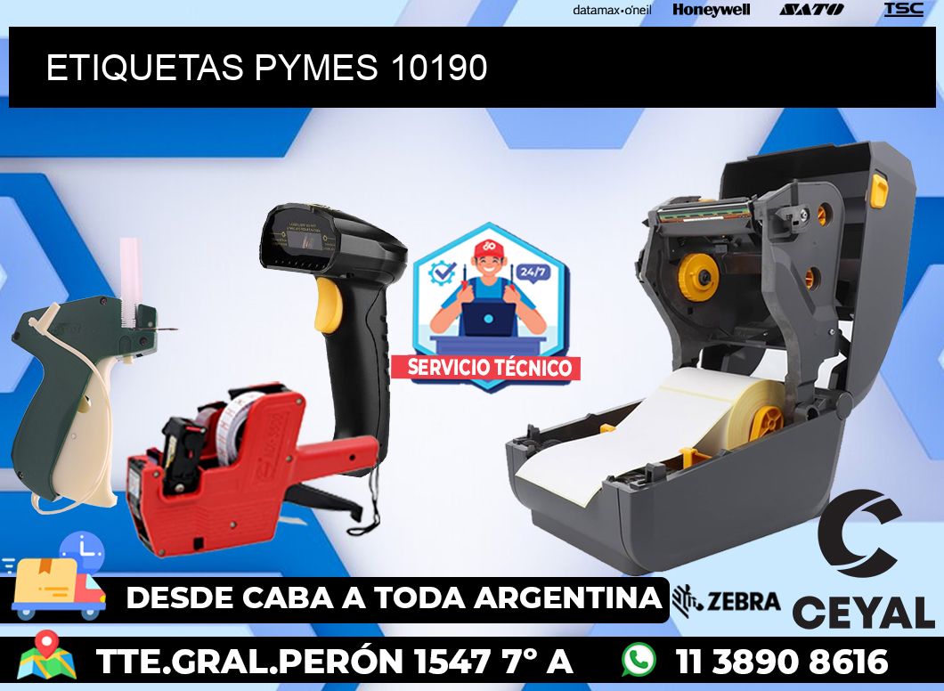 ETIQUETAS PYMES 10190