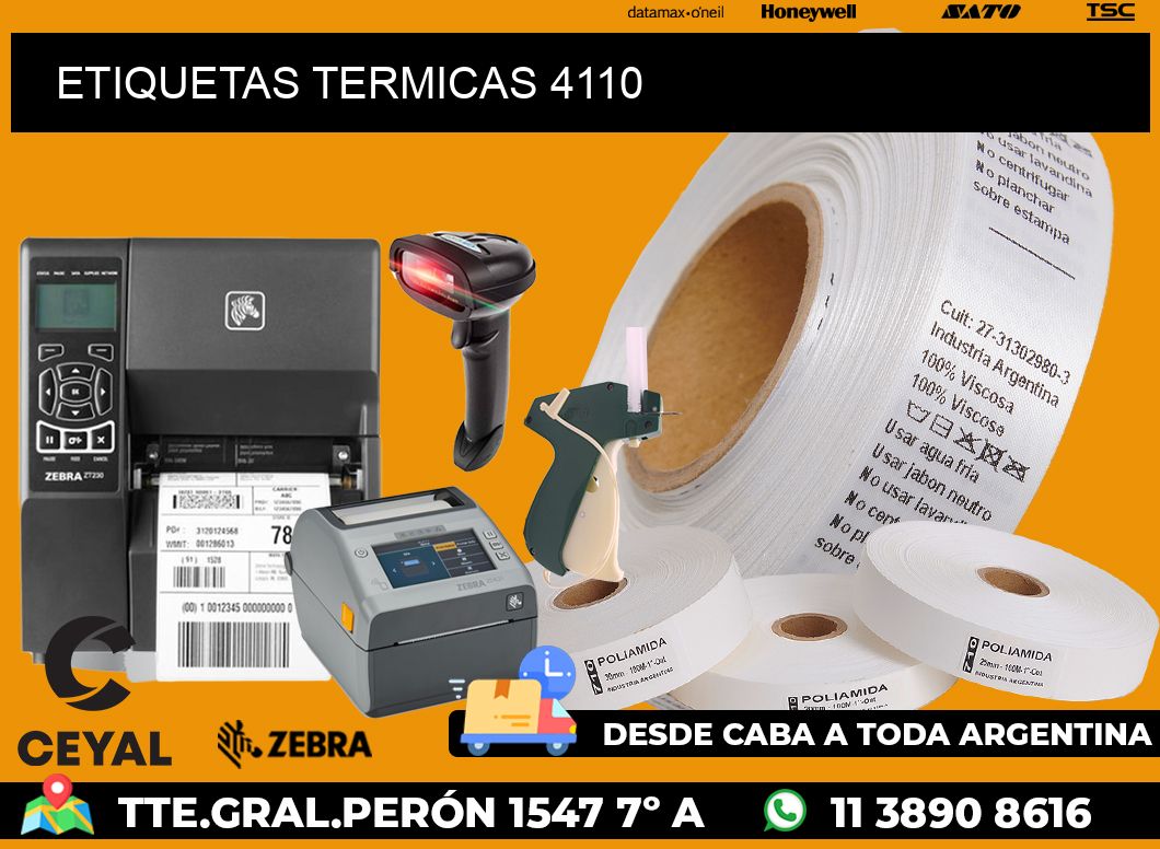 ETIQUETAS TERMICAS 4110