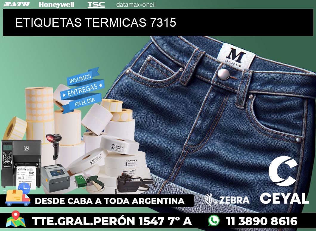 ETIQUETAS TERMICAS 7315