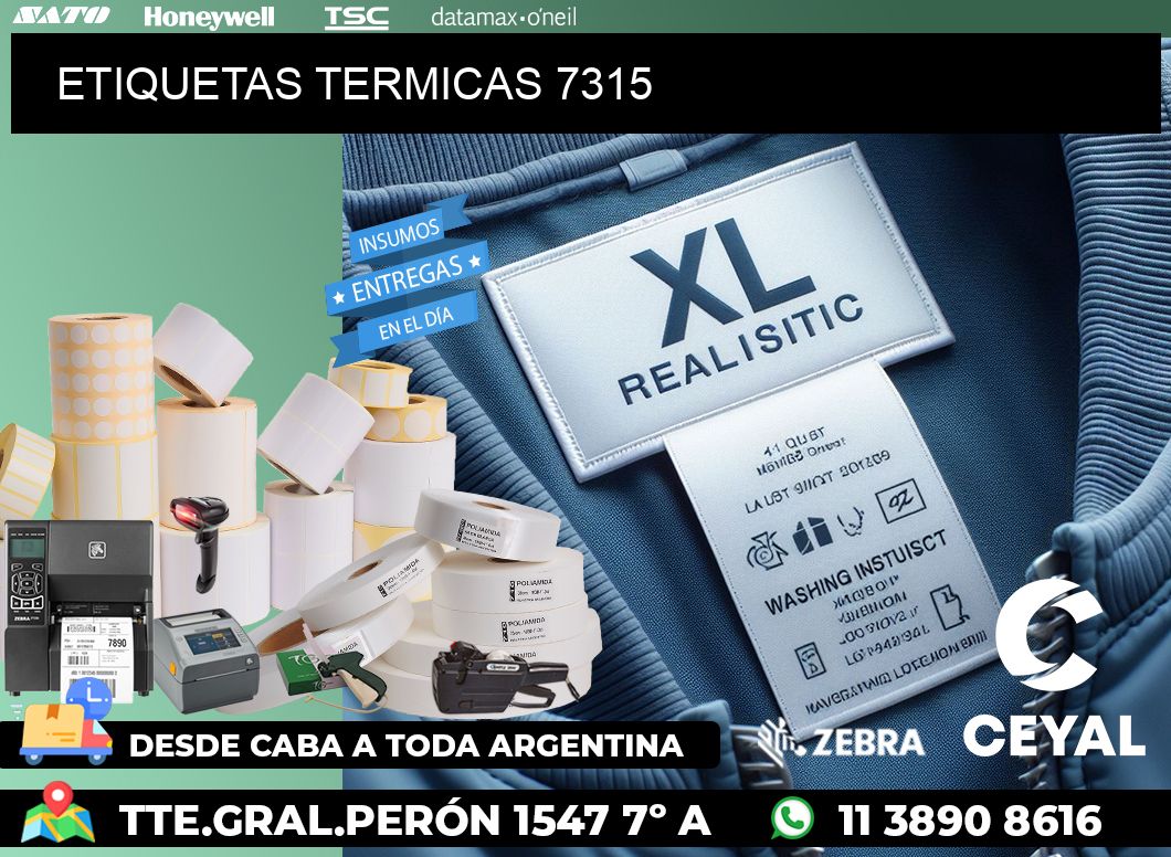 ETIQUETAS TERMICAS 7315