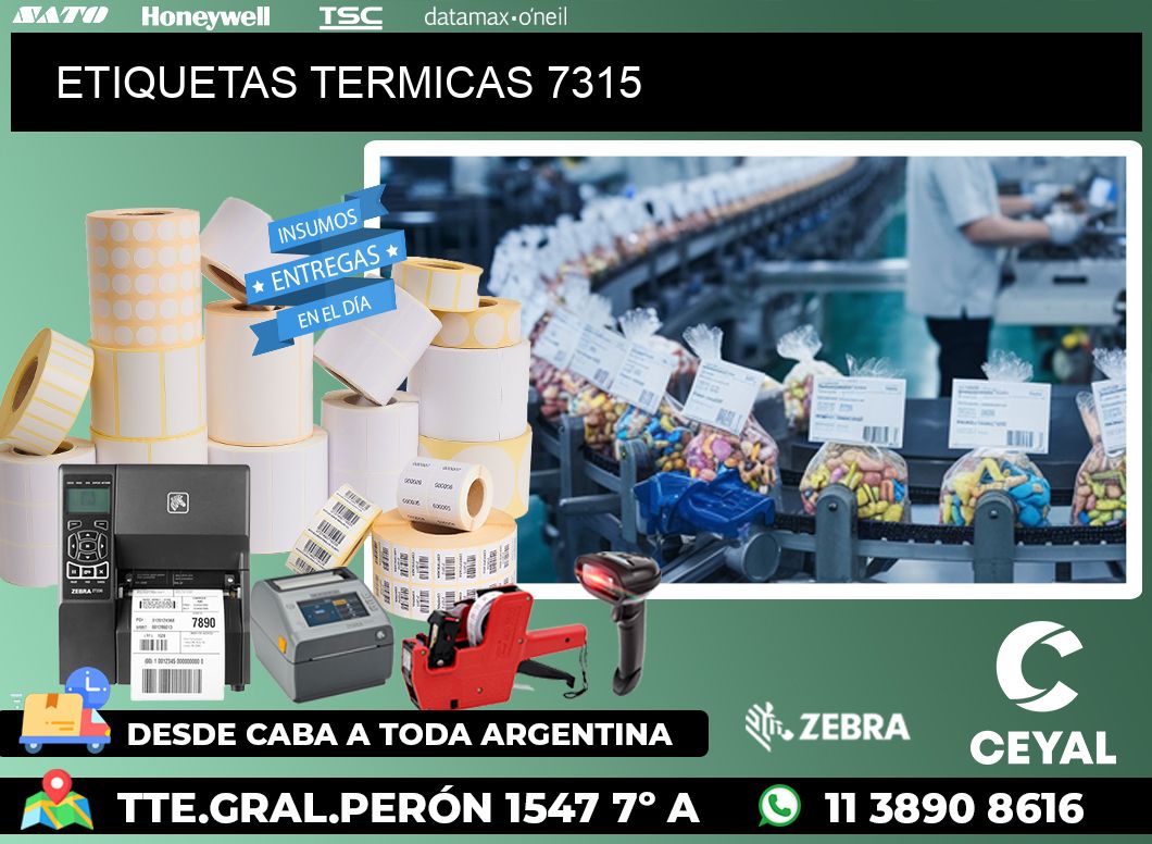 ETIQUETAS TERMICAS 7315