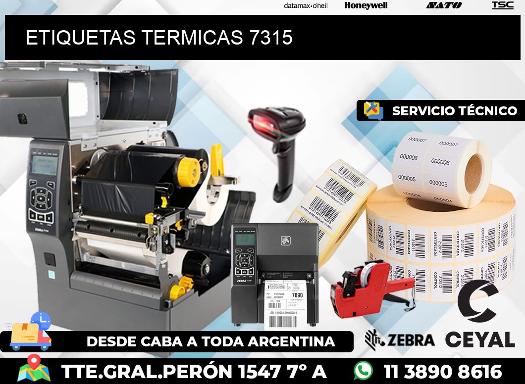 ETIQUETAS TERMICAS 7315