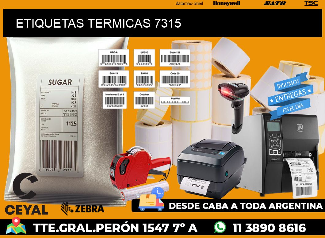 ETIQUETAS TERMICAS 7315