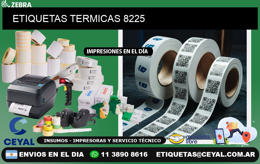 ETIQUETAS TERMICAS 8225