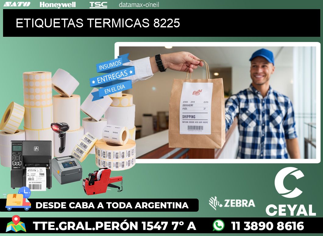 ETIQUETAS TERMICAS 8225