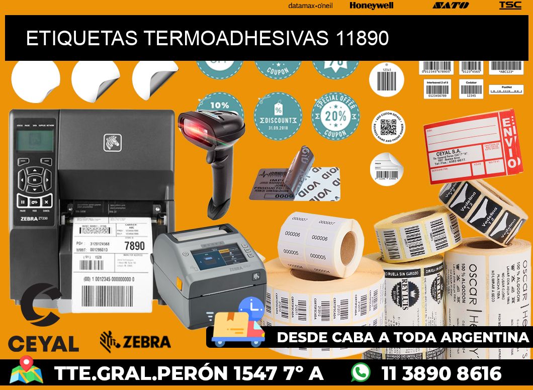 ETIQUETAS TERMOADHESIVAS 11890