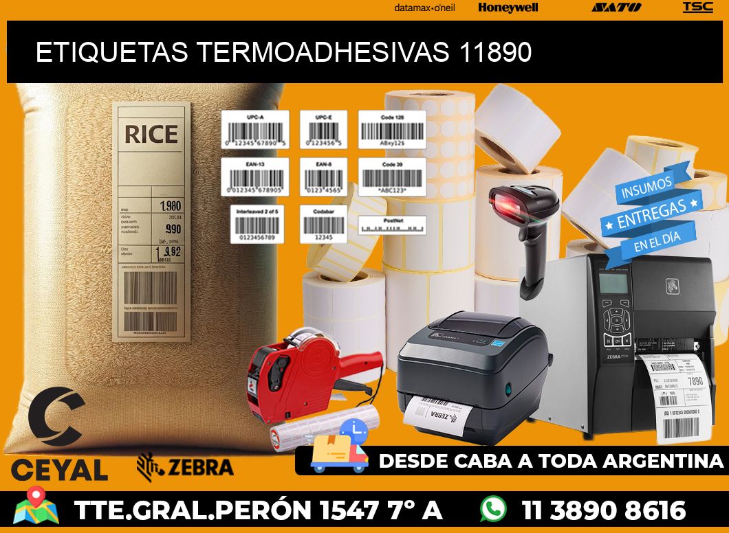 ETIQUETAS TERMOADHESIVAS 11890