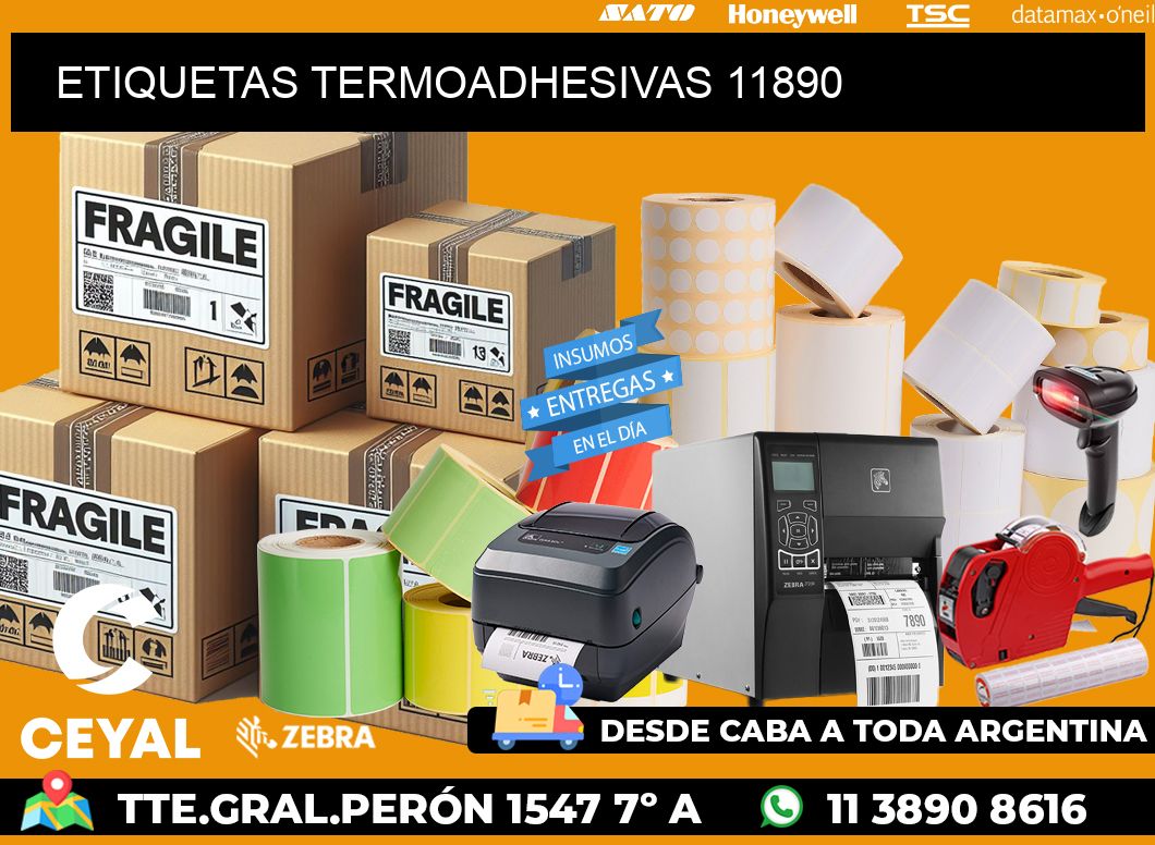 ETIQUETAS TERMOADHESIVAS 11890