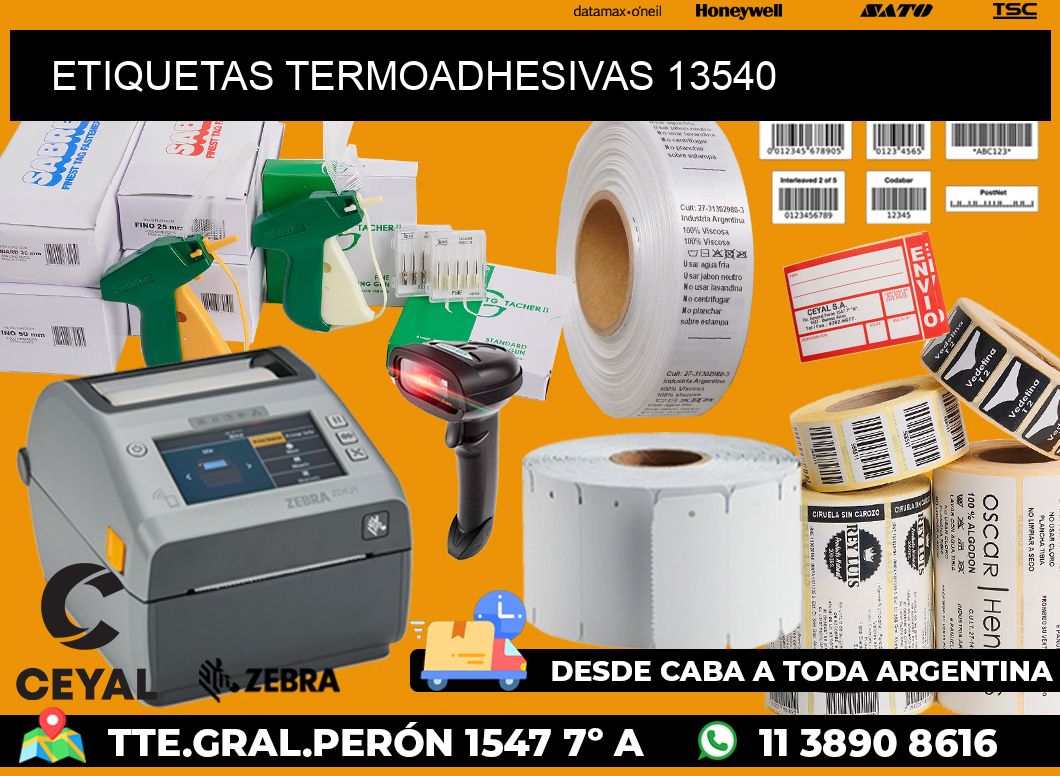 ETIQUETAS TERMOADHESIVAS 13540