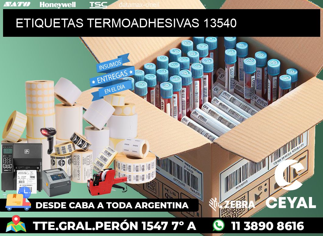 ETIQUETAS TERMOADHESIVAS 13540