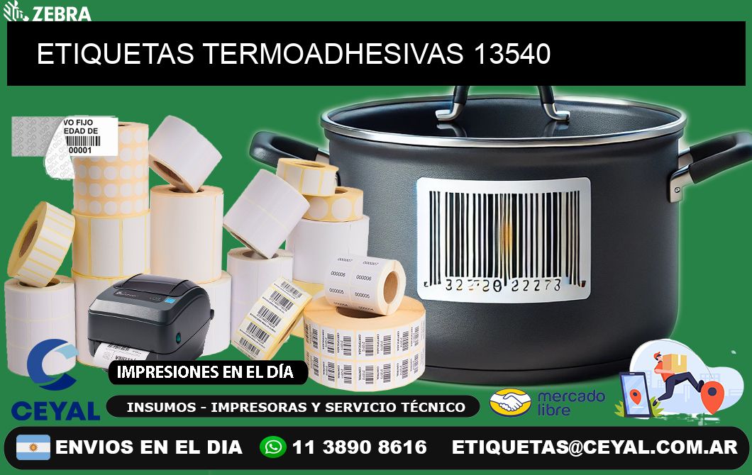 ETIQUETAS TERMOADHESIVAS 13540